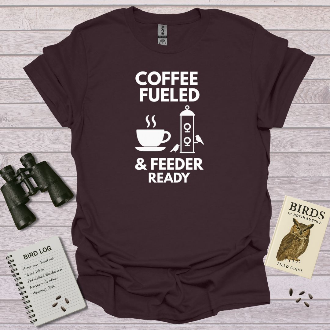 Caffeinated Birdwatching Tee | For Bird Lovers | Swooply - Swooply ShopT-Shirt