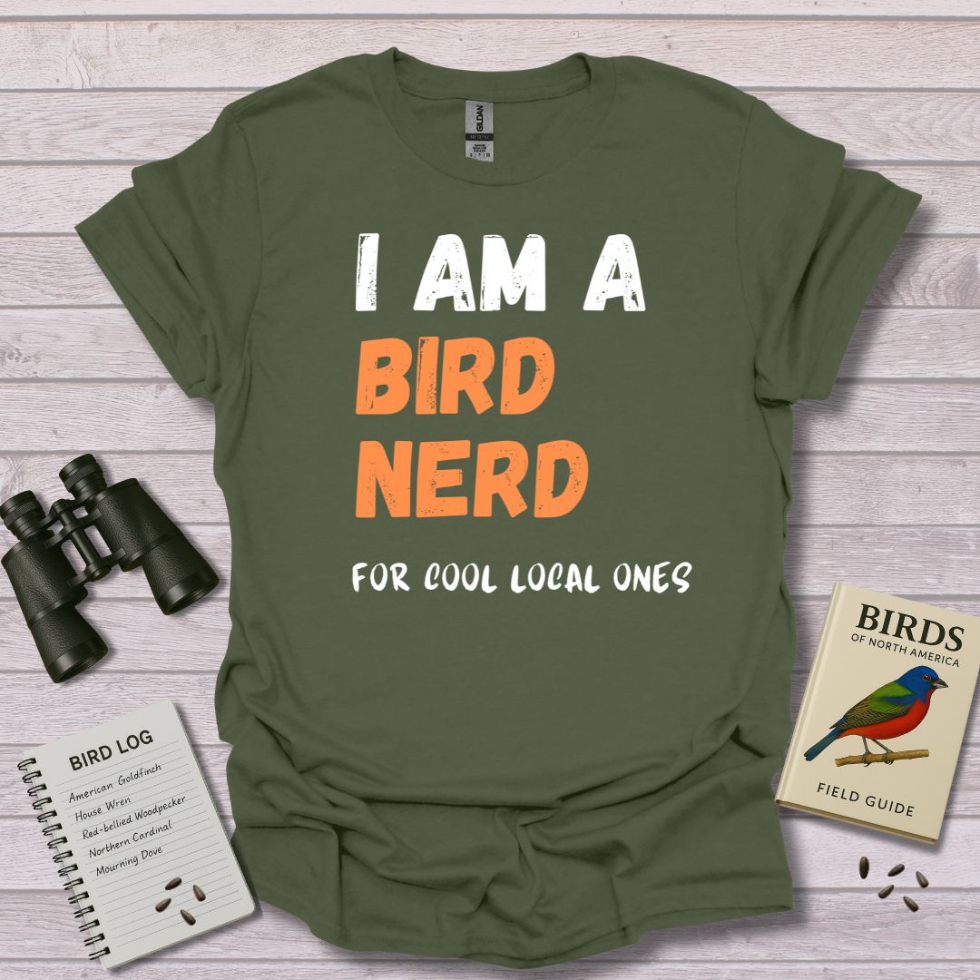 I am a Bird Nerd, for cool birds T-Shirt - Swooply Shop