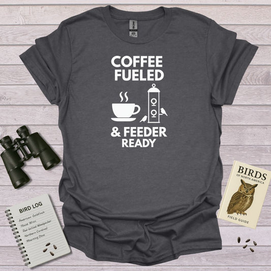 Caffeinated Birdwatching Tee | For Bird Lovers | Swooply - Swooply ShopT-Shirt