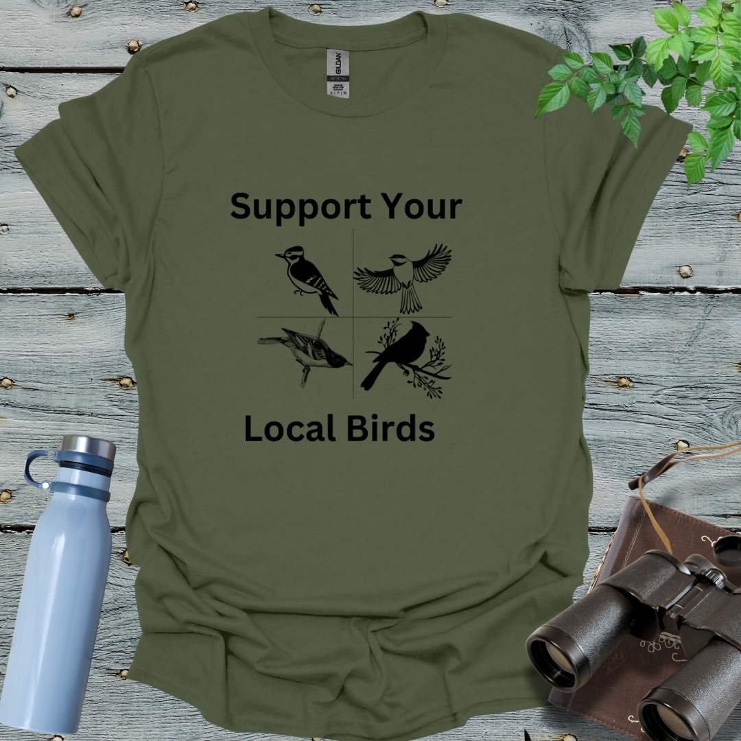 Support Birds T-Shirt - Swooply Shop